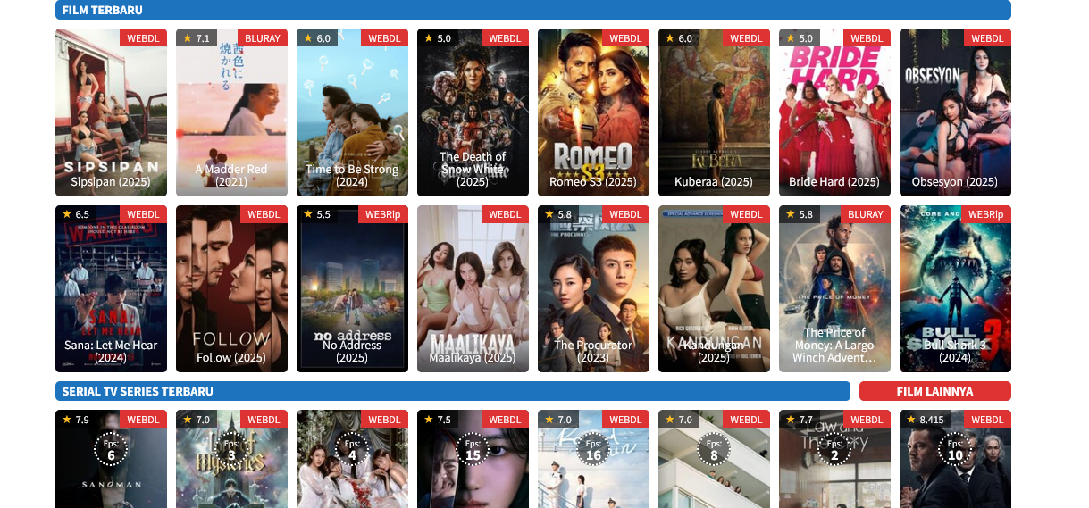 List film gratis terbaru 2025